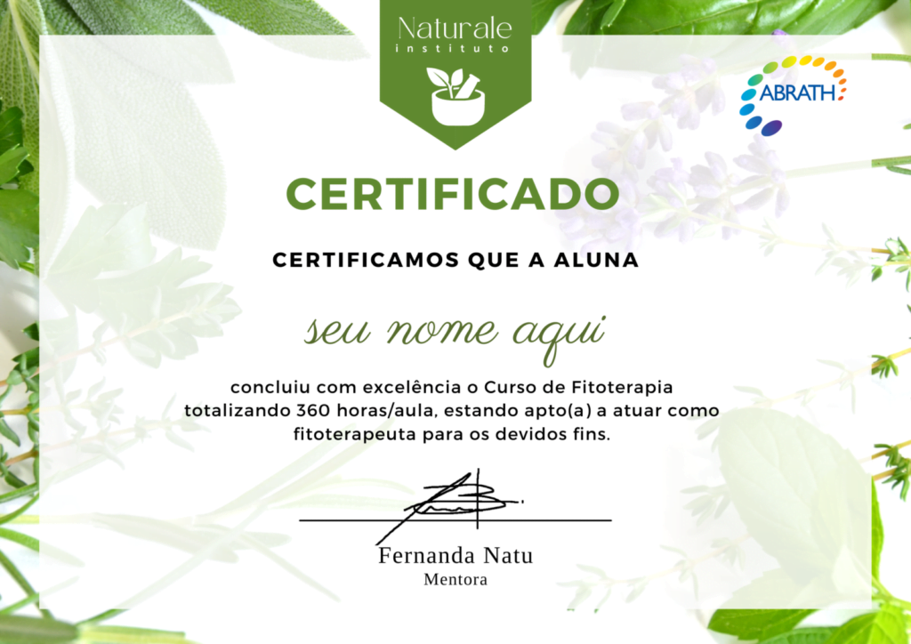 curso profissionalizante de fitoterapia