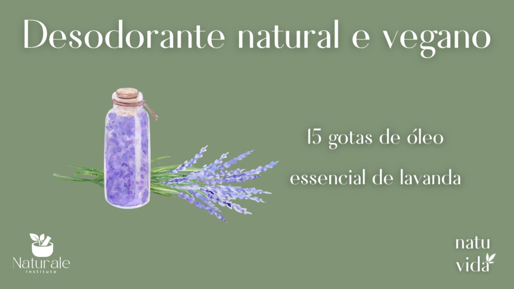 desodorante natural com óleo essencial