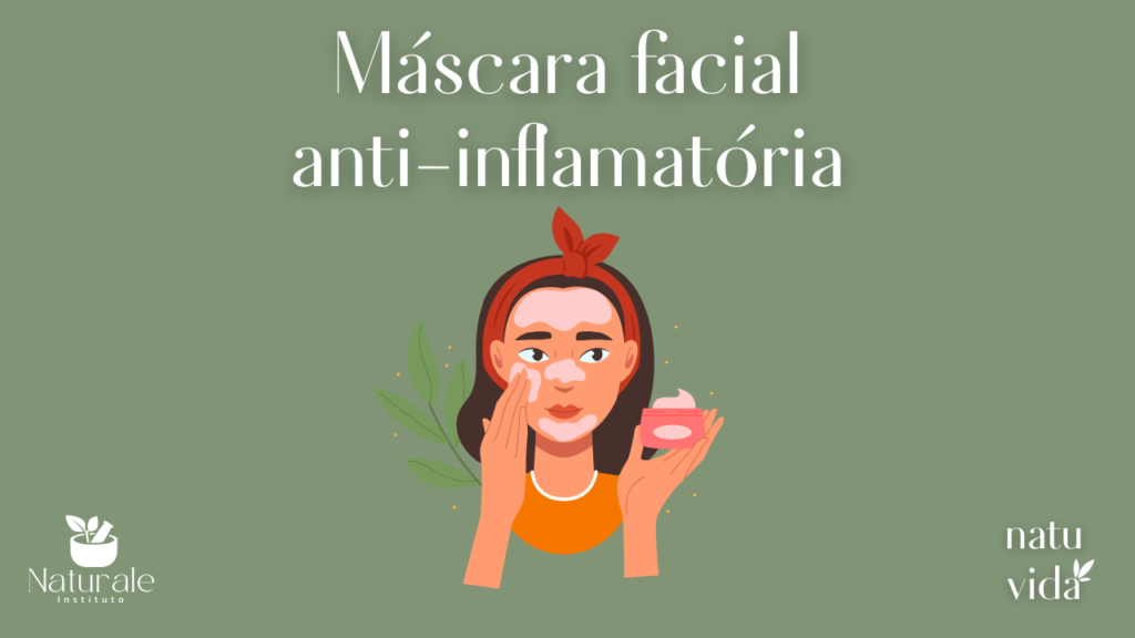 máscara facial anti-inflamatória