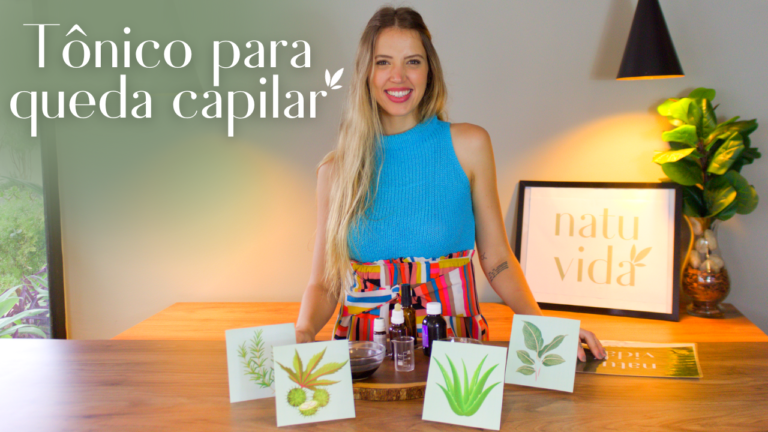 Tônico natural para crescimento capilar